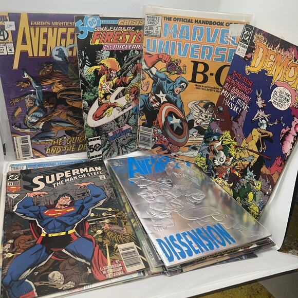 SUPER LOT 21 Assorted Marvel DC Comics SPIDER-MAN SCARLET WITCH SUPERMAN ++++ - Picture 3 of 5